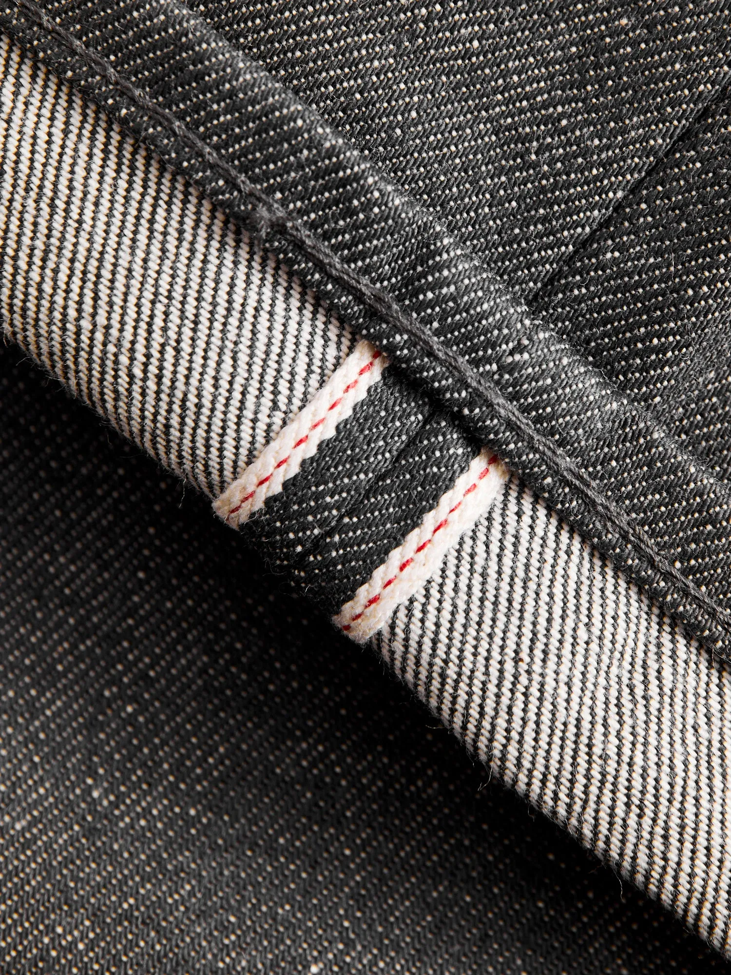 0605-70G 14oz Grey Selvedge Denim - Natural Tapered Fit