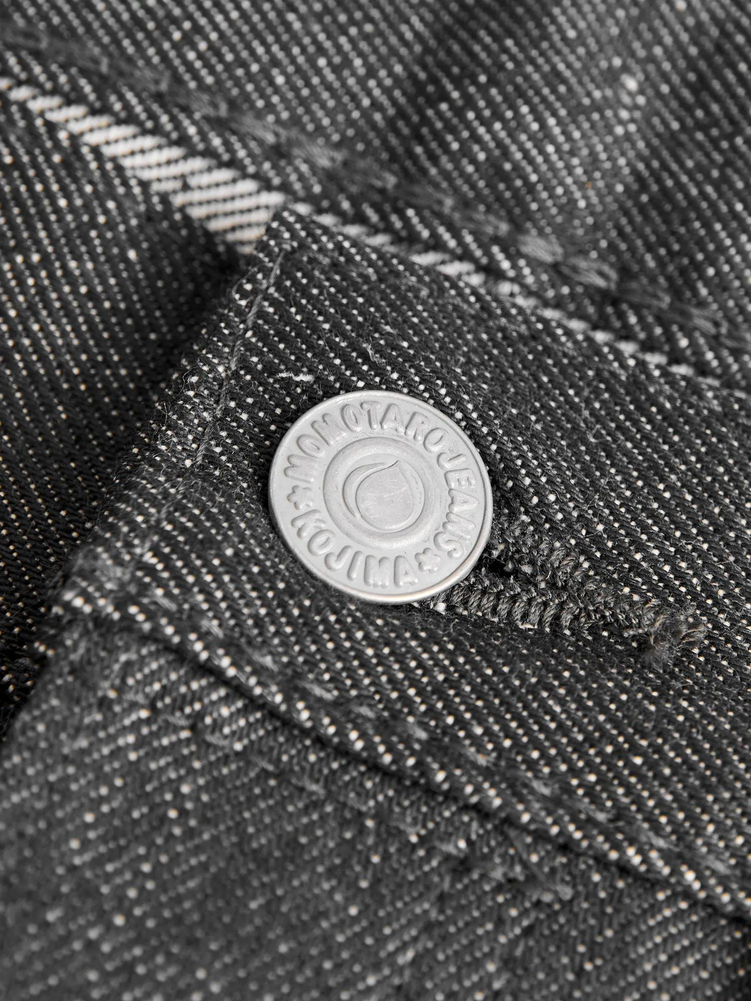 0605-70G 14oz Grey Selvedge Denim - Natural Tapered Fit