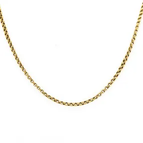 15ct Gold 18" Victorian Belcher Link Chain, Original Barrel Clasp