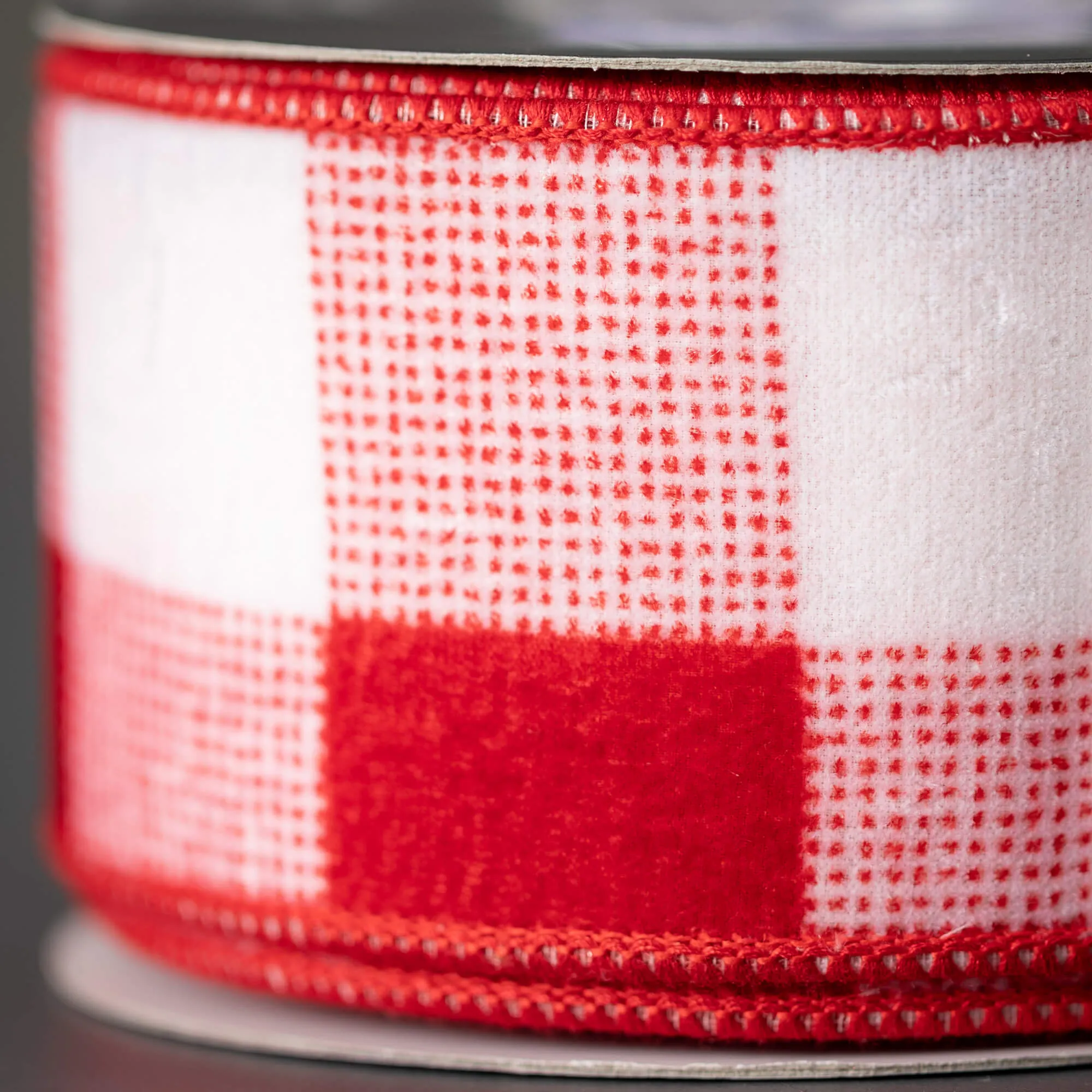 30'L Sullivans Classic Red & White Ribbon, Red