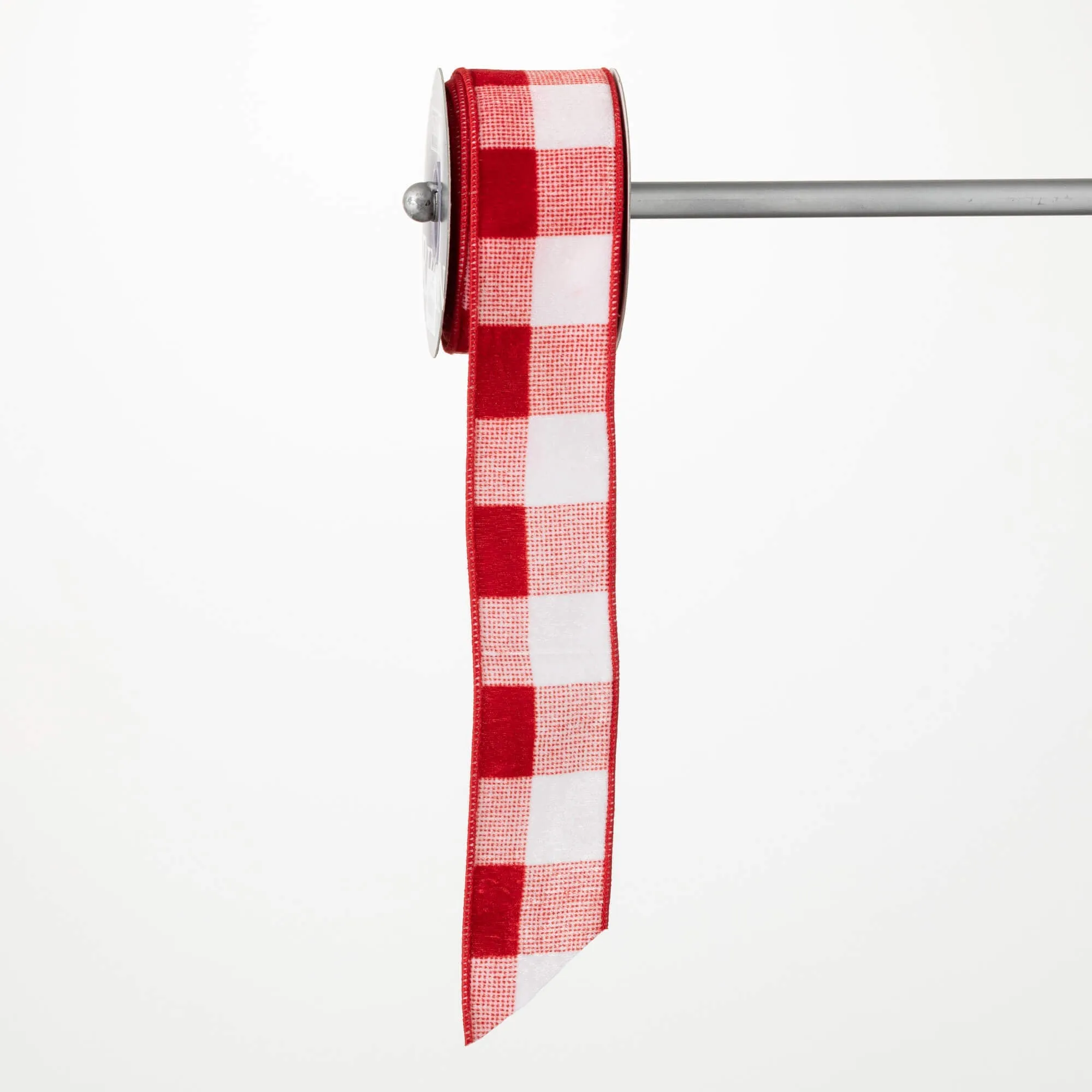 30'L Sullivans Classic Red & White Ribbon, Red