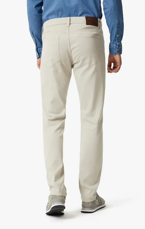 34 Heritage Courage Straight Leg Pants In Oyster Herringbone