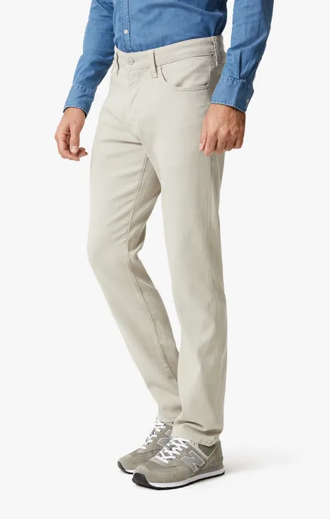 34 Heritage Courage Straight Leg Pants In Oyster Herringbone