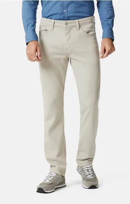 34 Heritage Courage Straight Leg Pants In Oyster Herringbone
