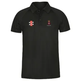 3MI Cricket Adult's Black Matrix Polo Shirt
