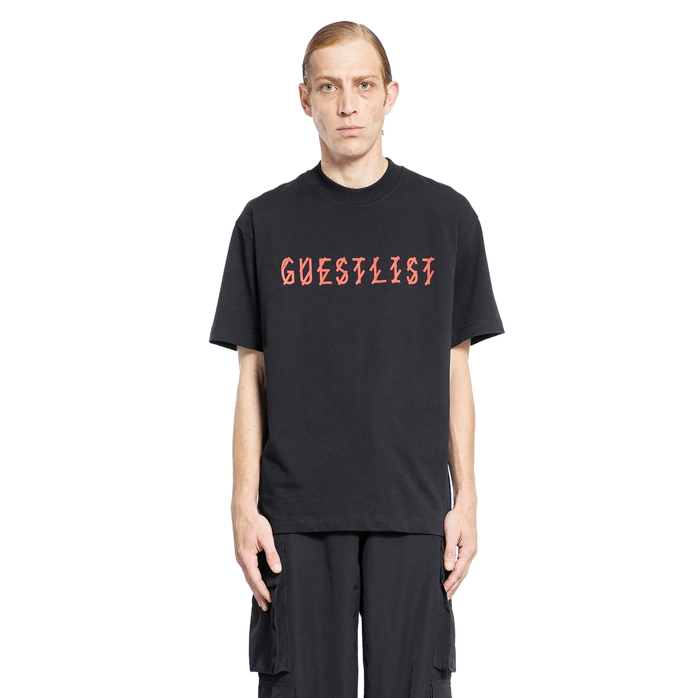 44 LABEL GROUP MAN BLACK T-SHIRTS & TANK TOPS