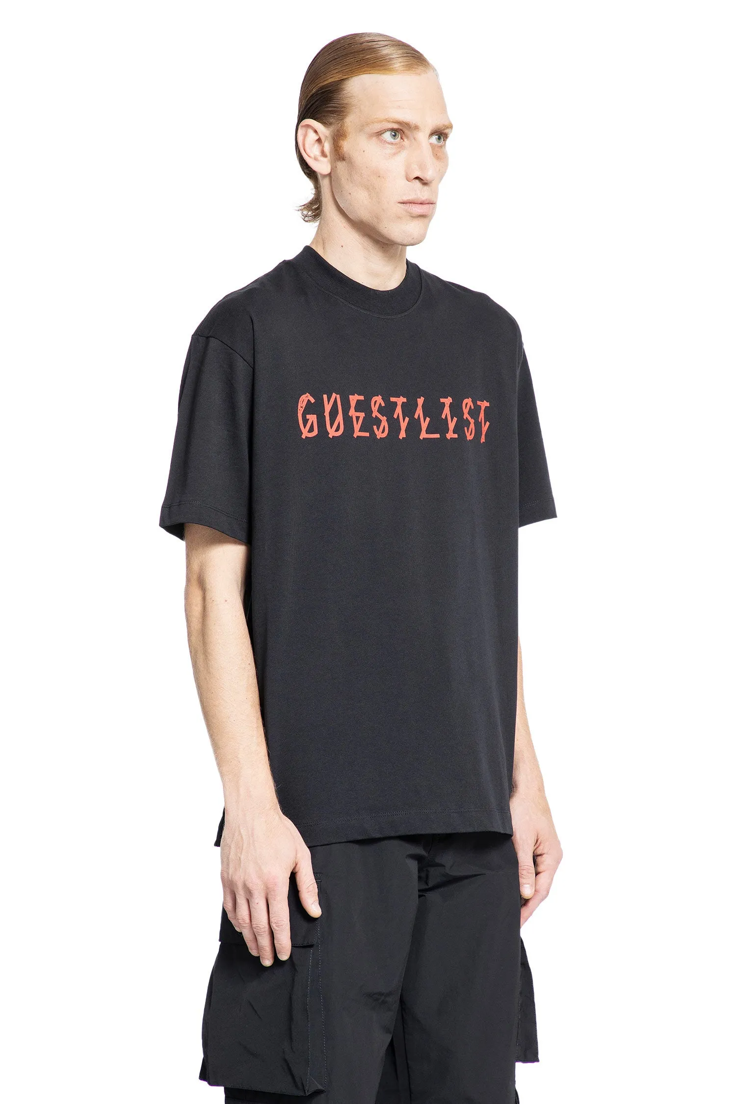 44 LABEL GROUP MAN BLACK T-SHIRTS & TANK TOPS
