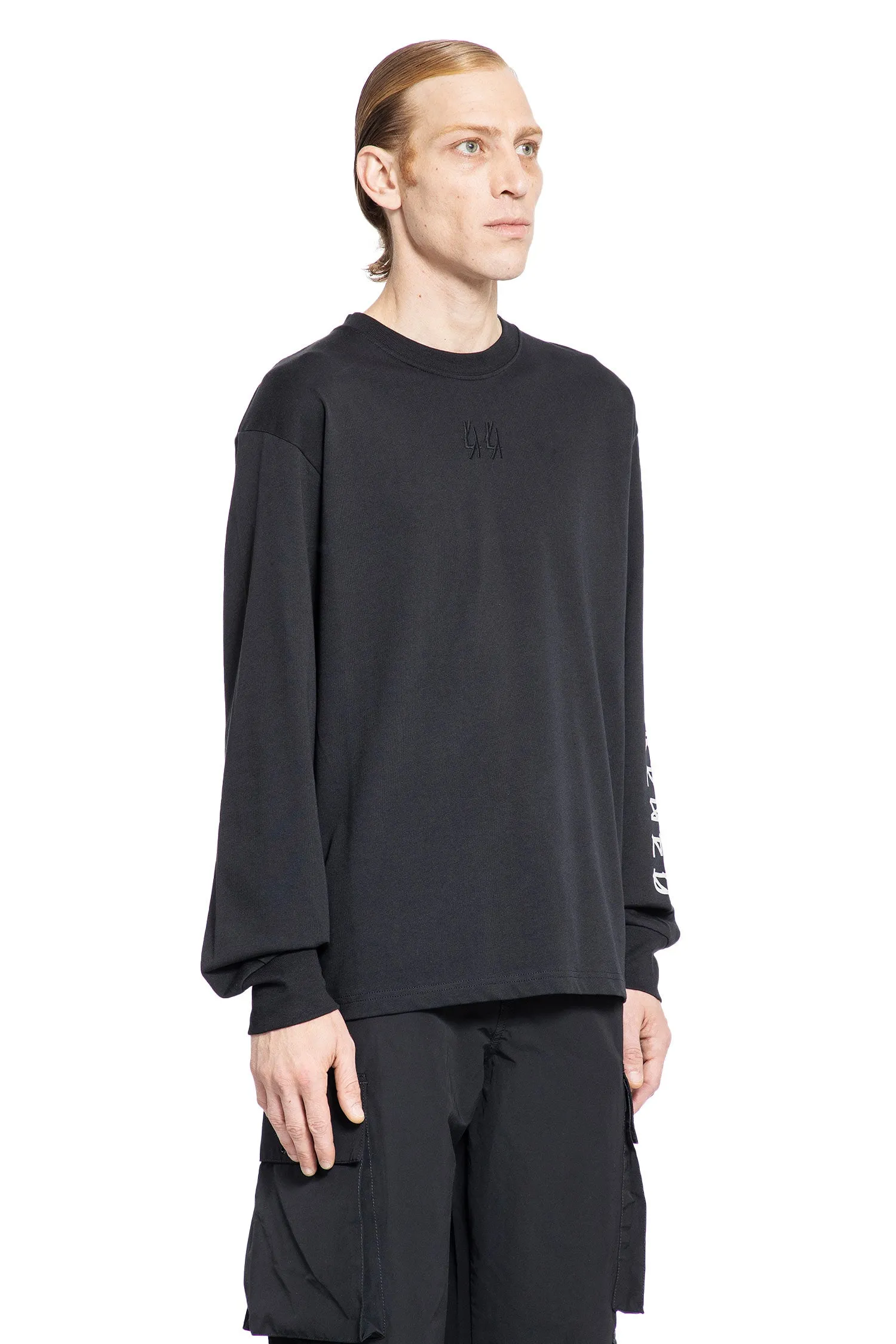 44 LABEL GROUP MAN BLACK T-SHIRTS & TANK TOPS