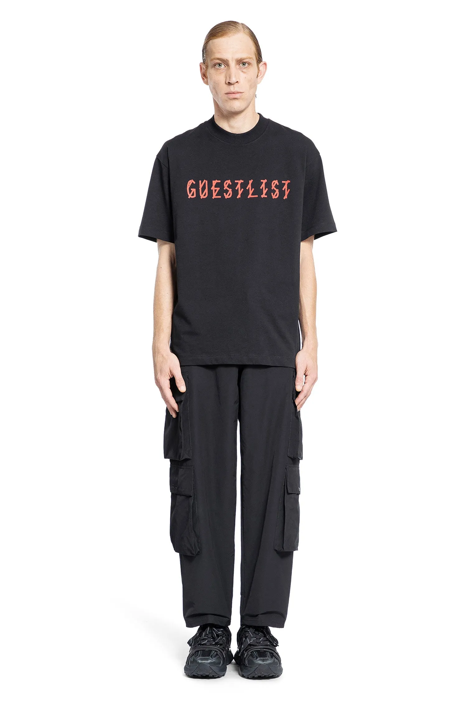 44 LABEL GROUP MAN BLACK T-SHIRTS & TANK TOPS