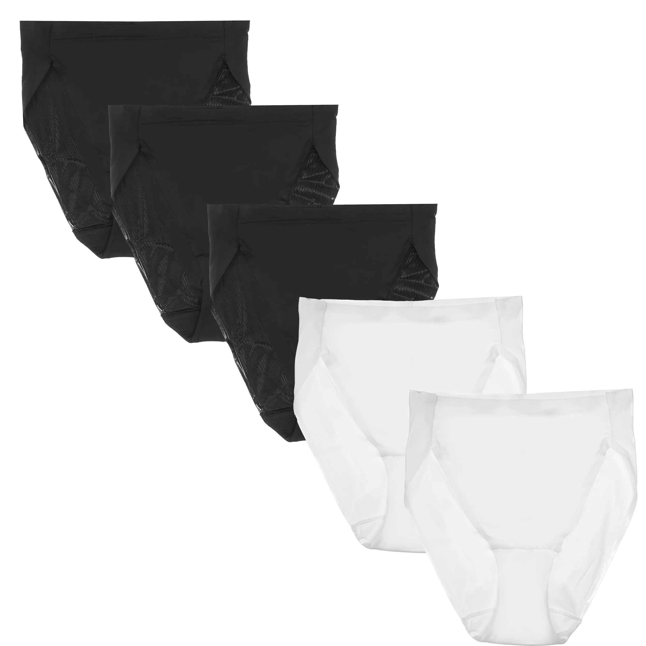 5-Pack Clean Finish Microfiber High-Cut Brief