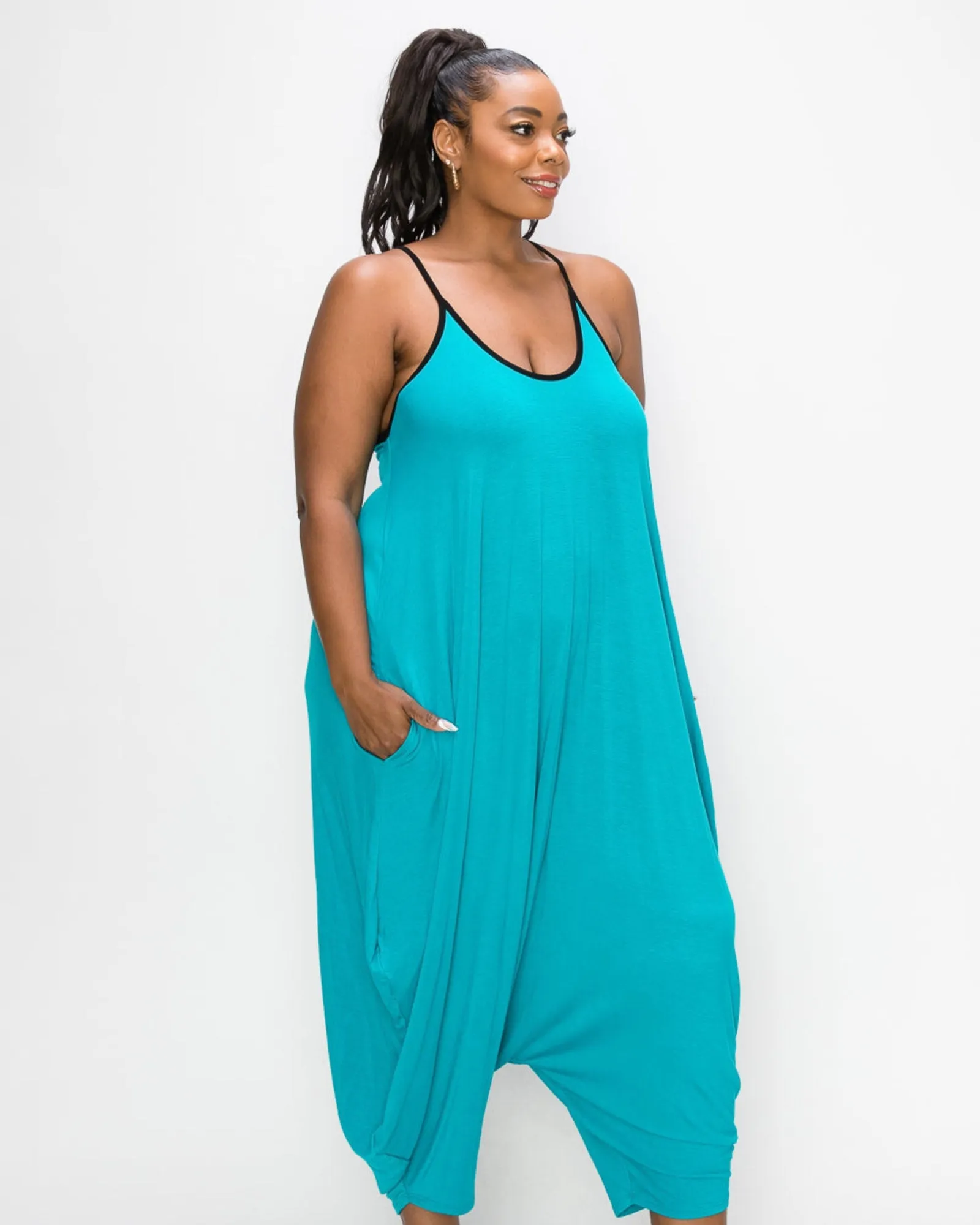 Addison Harem Jumpsuit | Jade