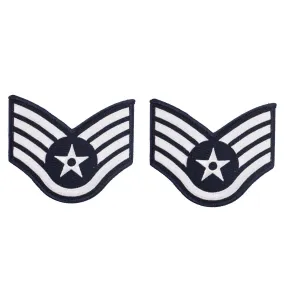 Air Force Embroidered Chevron: Staff Sergeant - large color
