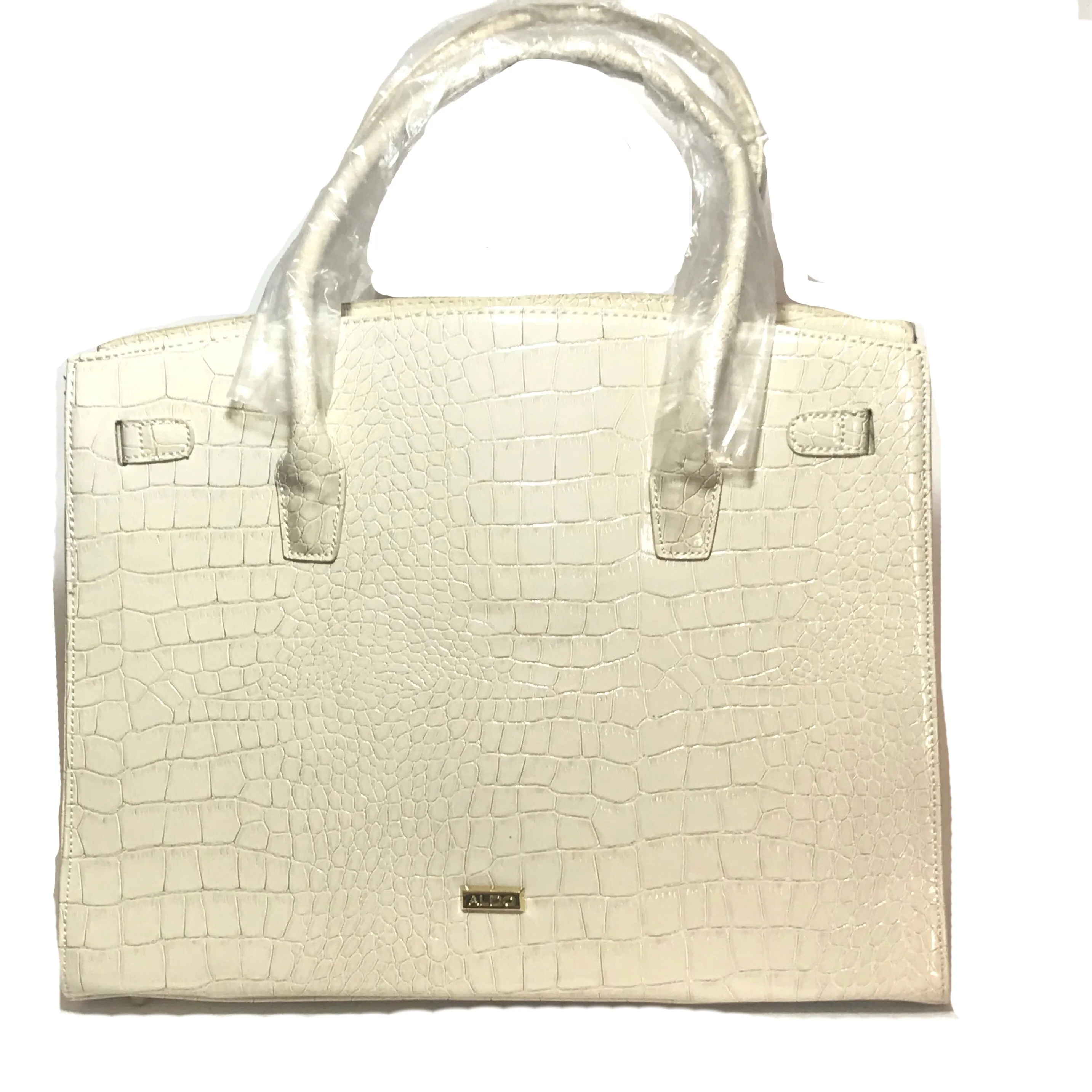 ALDO Cream Leatherette 'Stellfox' Large Tote | Brand New |