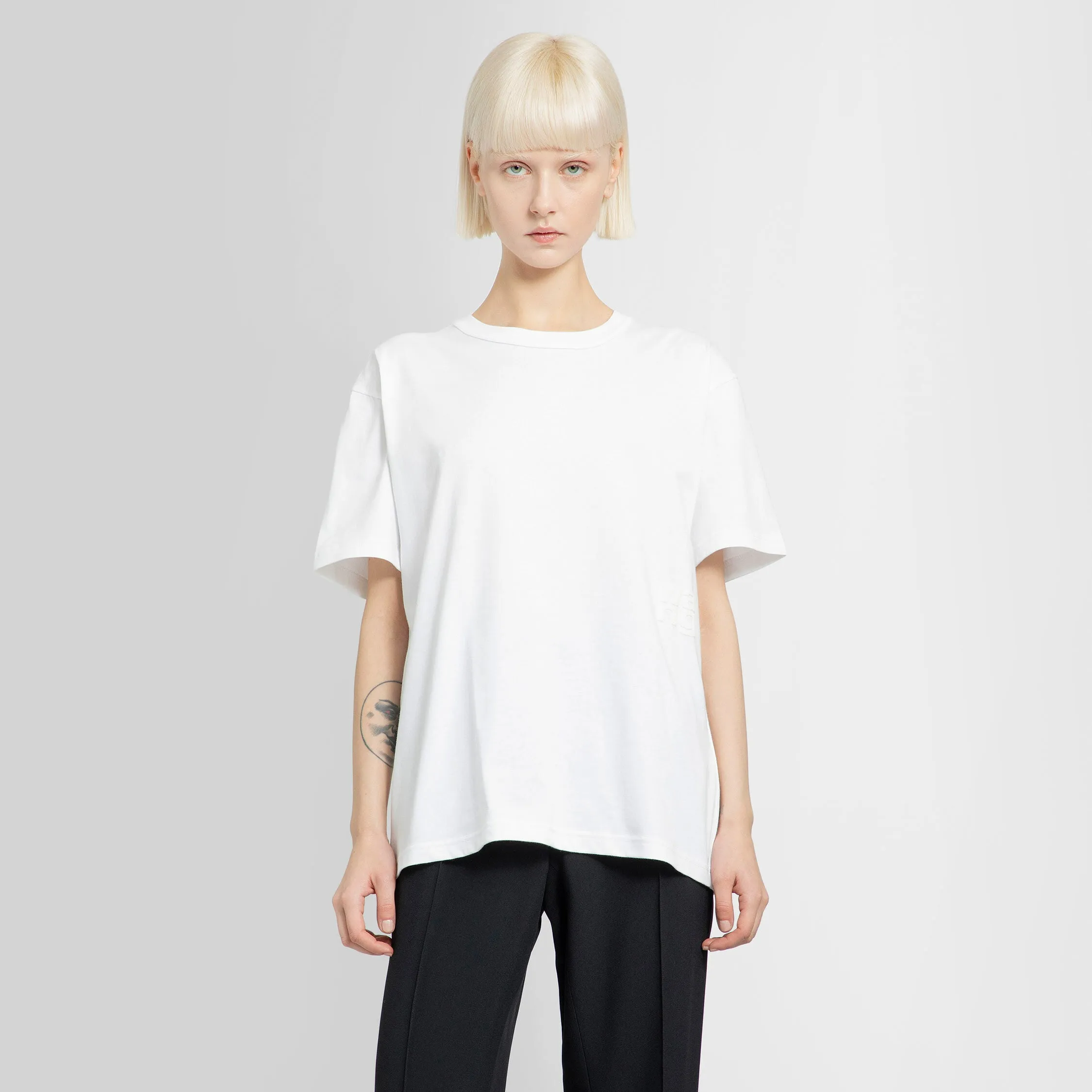 ALEXANDER WANG WOMAN WHITE T-SHIRTS & TANK TOPS