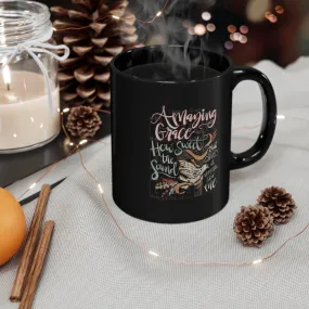 Amazing Grace 11oz Black Mug