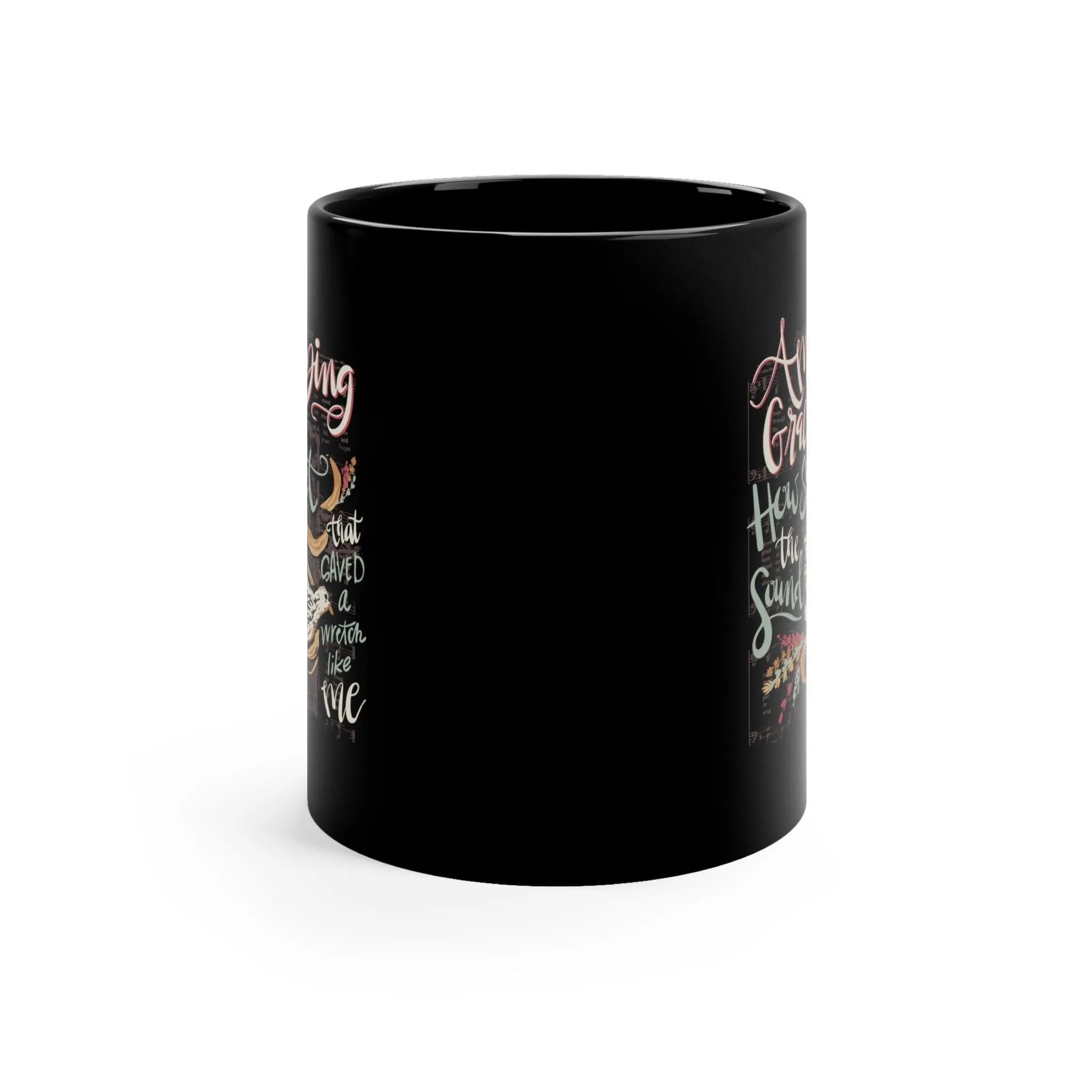 Amazing Grace 11oz Black Mug