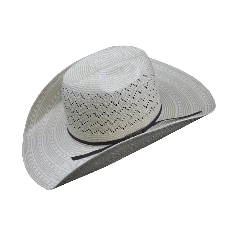 American Hat Co. Open Crown Ivory Straw Hat 6200-2CBLK