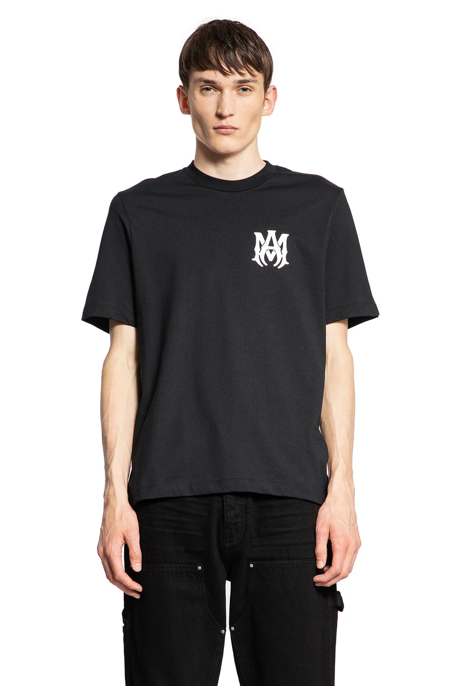 AMIRI MAN BLACK T-SHIRTS & TANK TOPS
