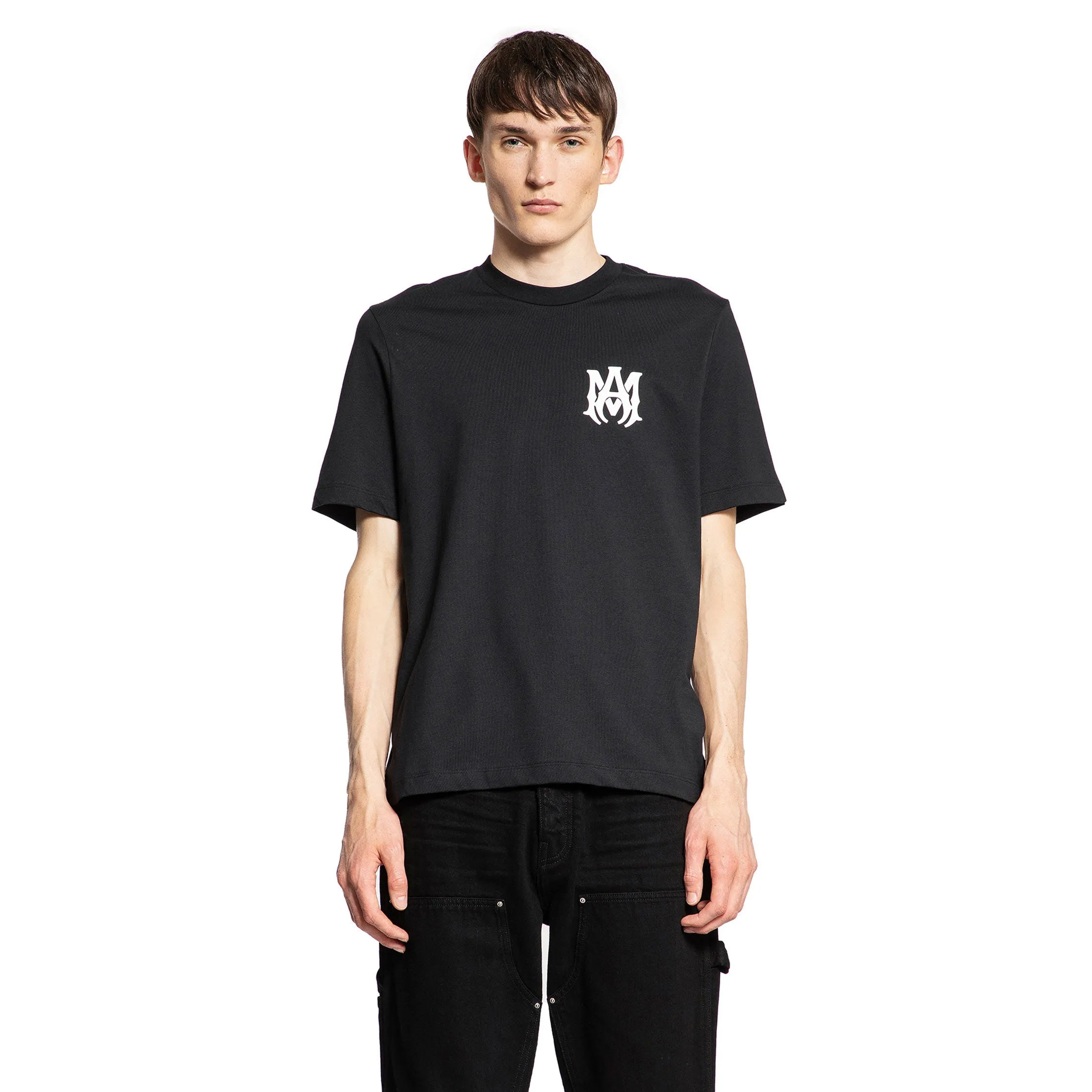 AMIRI MAN BLACK T-SHIRTS & TANK TOPS