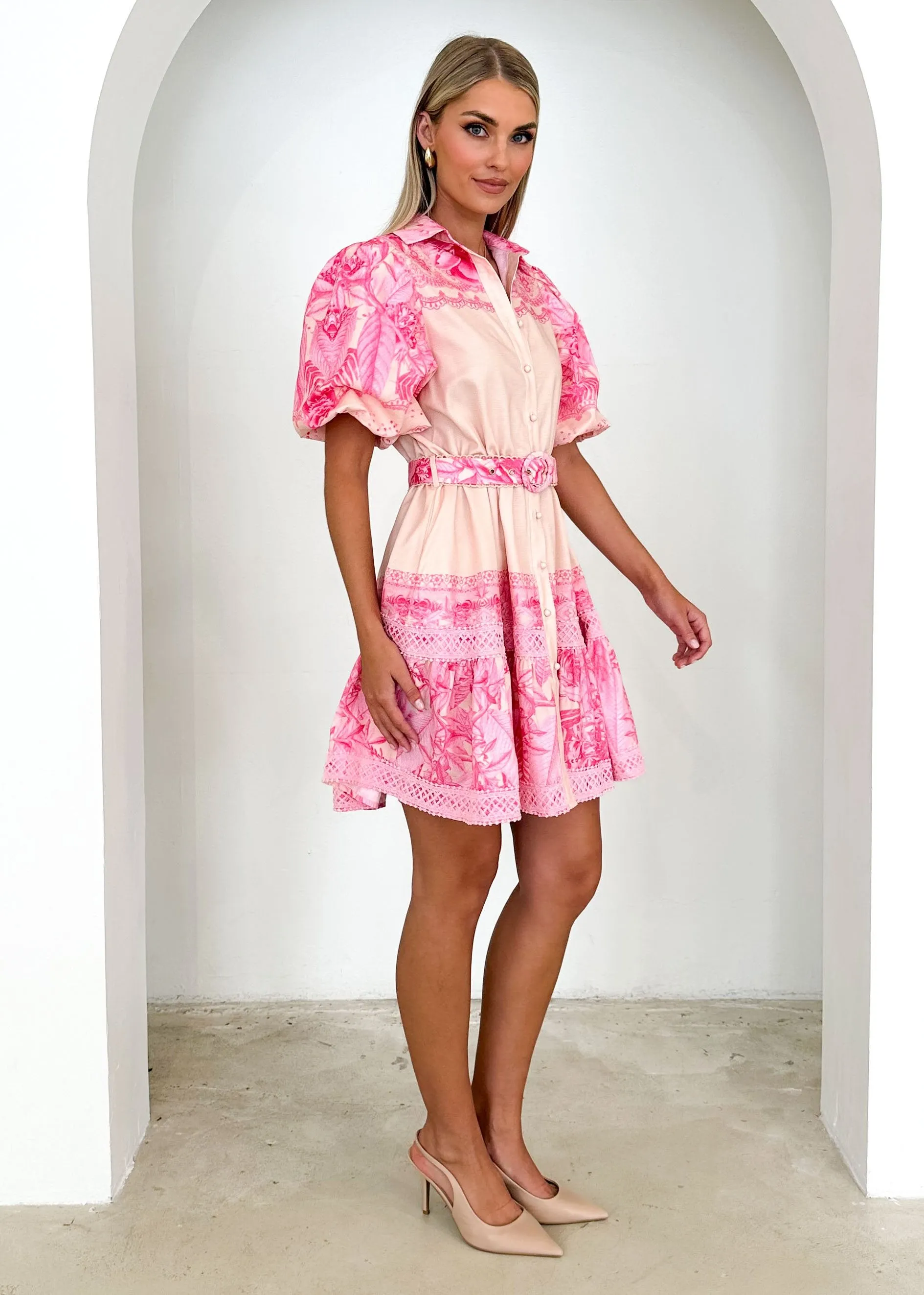 Anaka Dress - Pink Floral