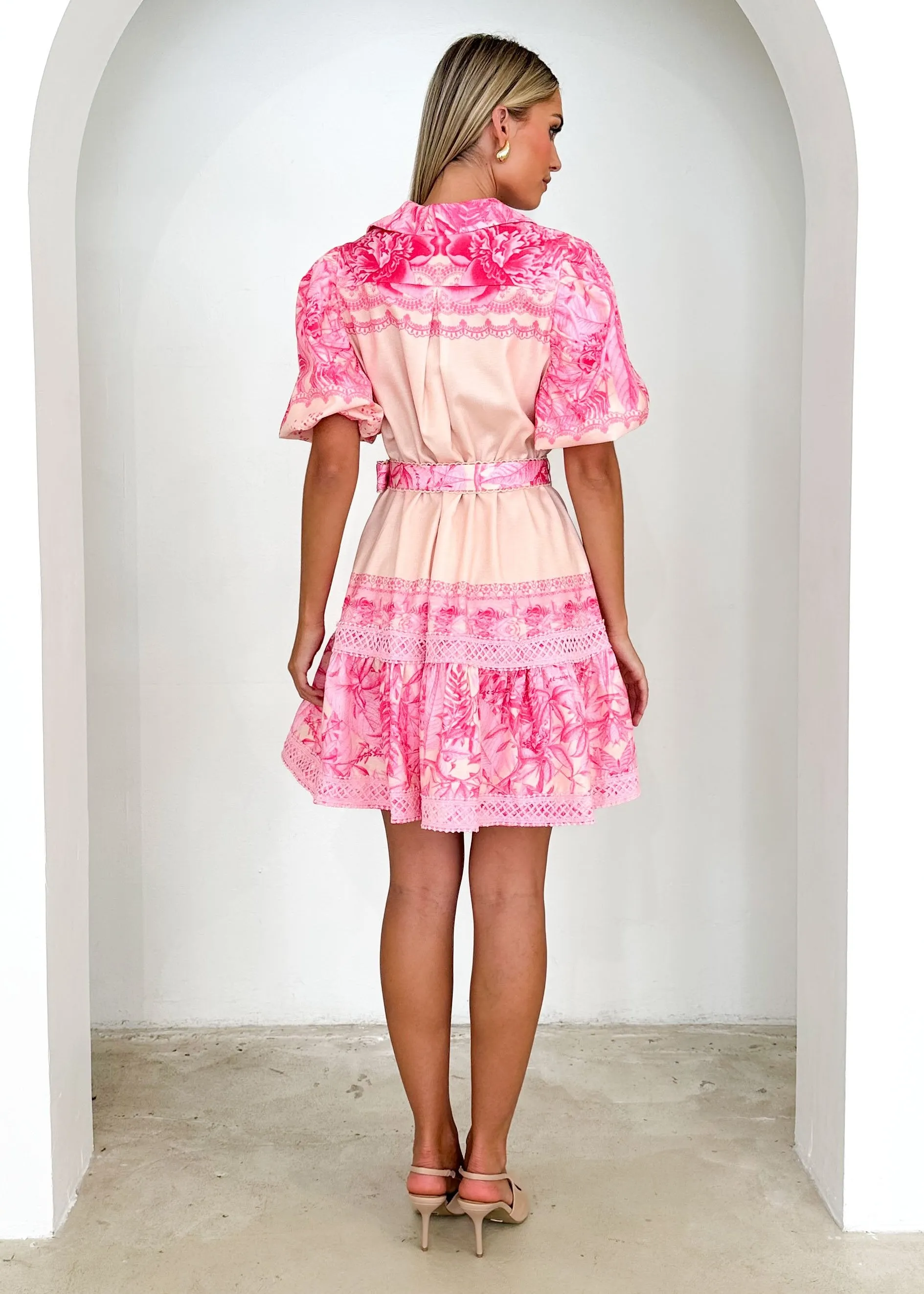 Anaka Dress - Pink Floral