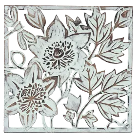 Aqua Passion Flower Wall Art