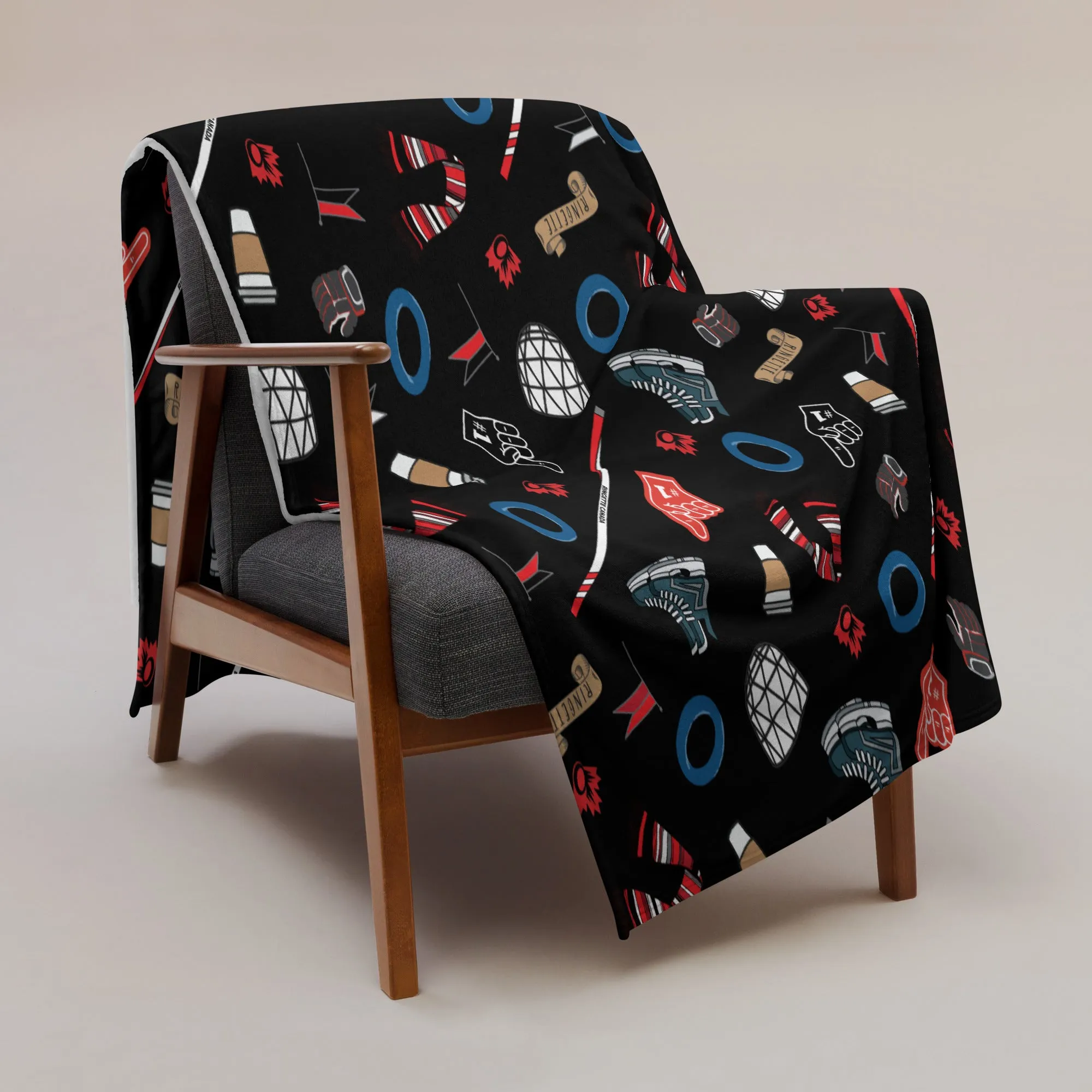 Arena Throw Blanket - Black