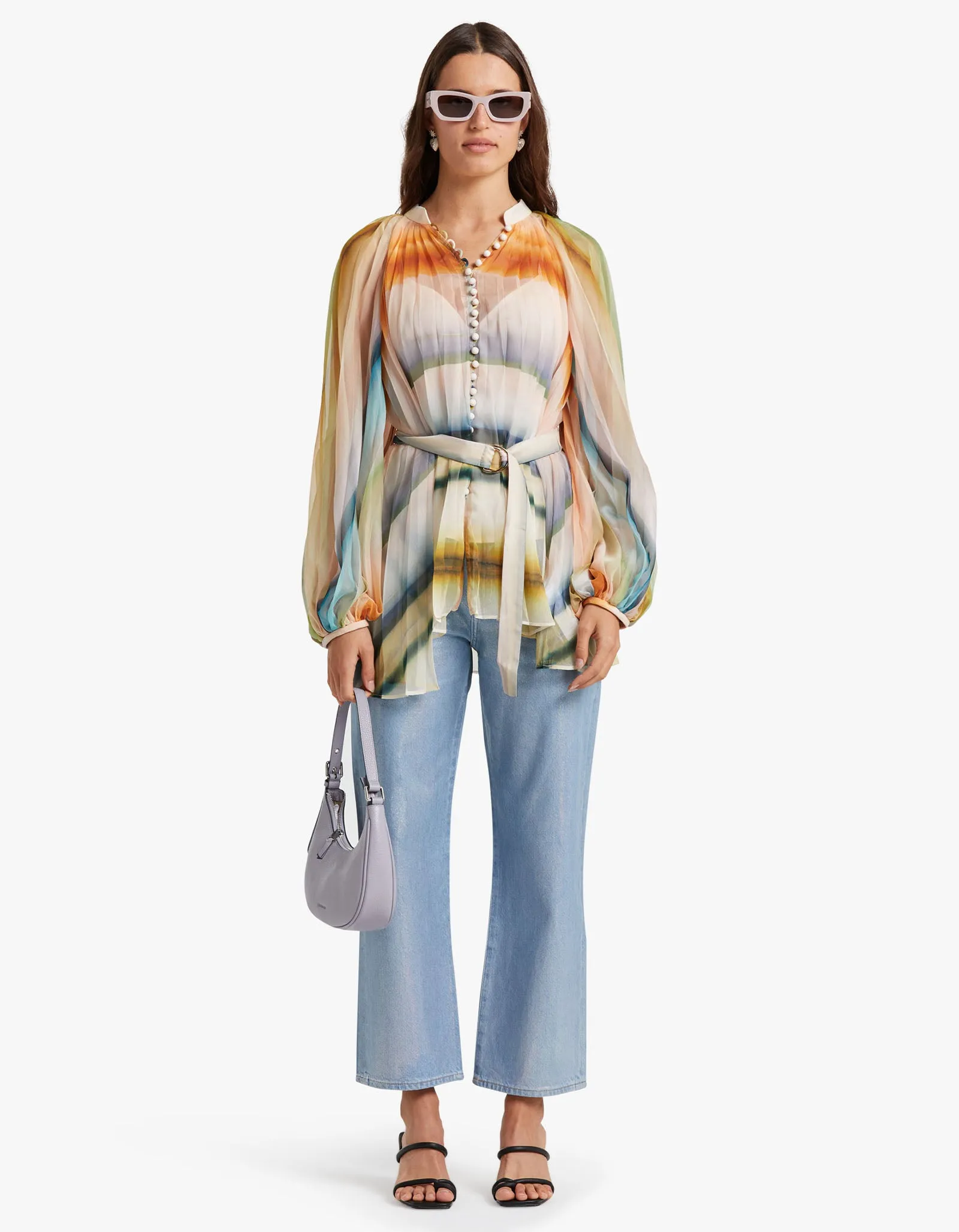 Astone Blouse - Watercolour Stripe