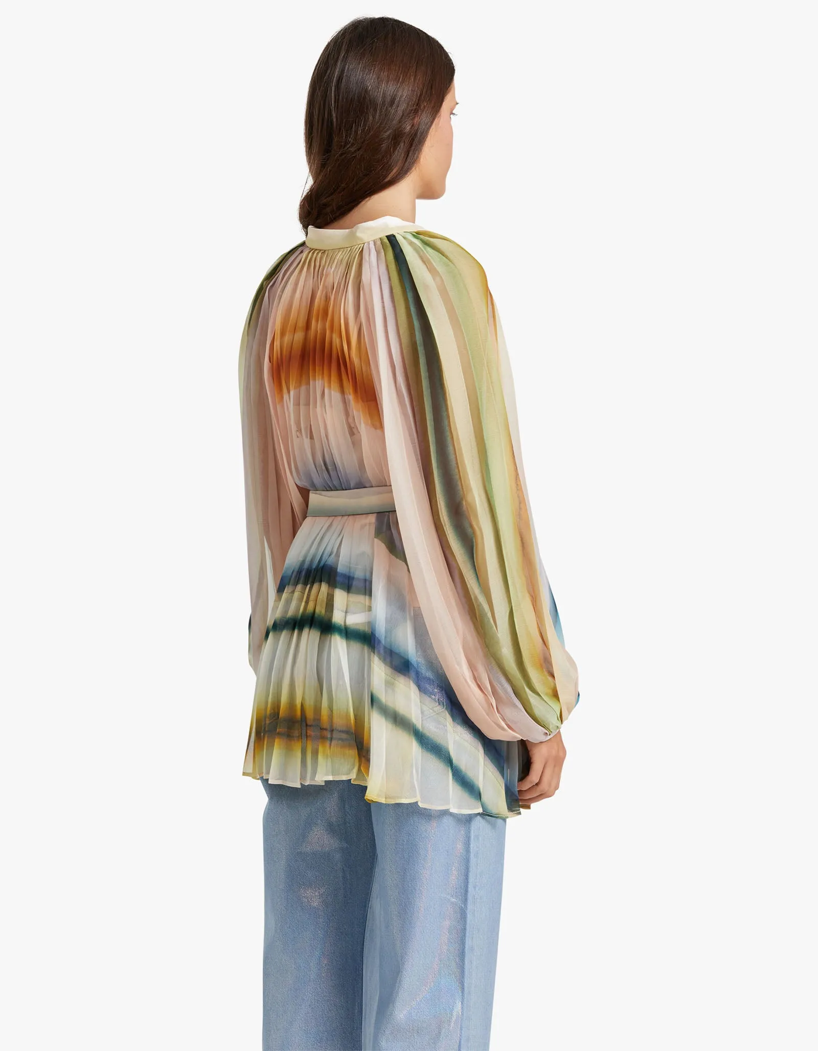 Astone Blouse - Watercolour Stripe