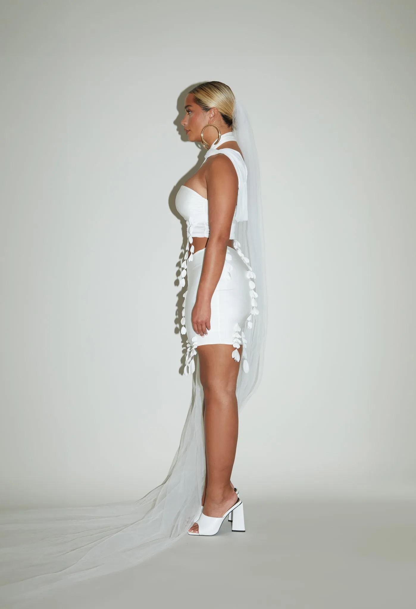 Asymmetric Petal Mini  - Yacht White - Pre Order