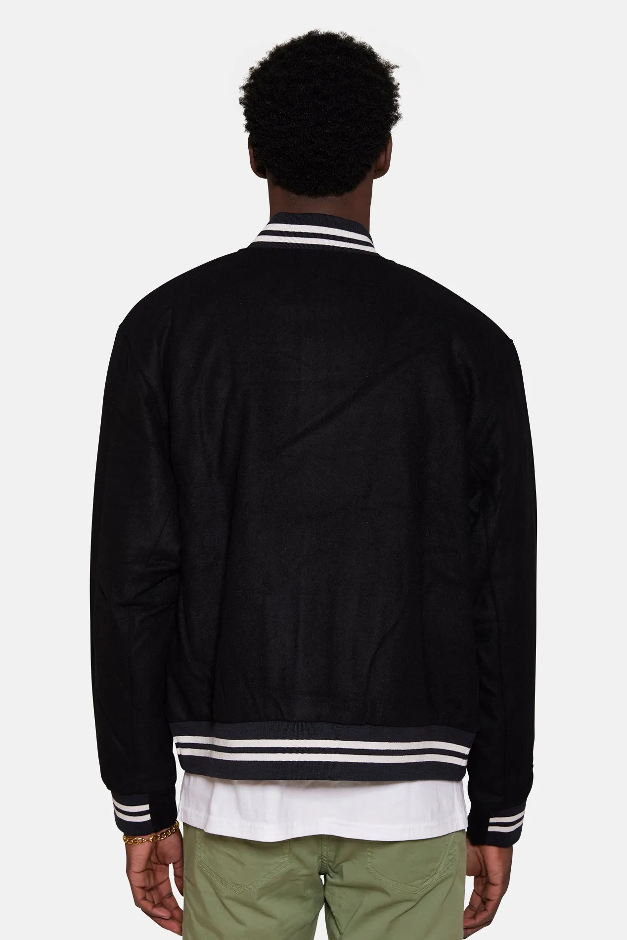 Authentics Varsity Jacket Black