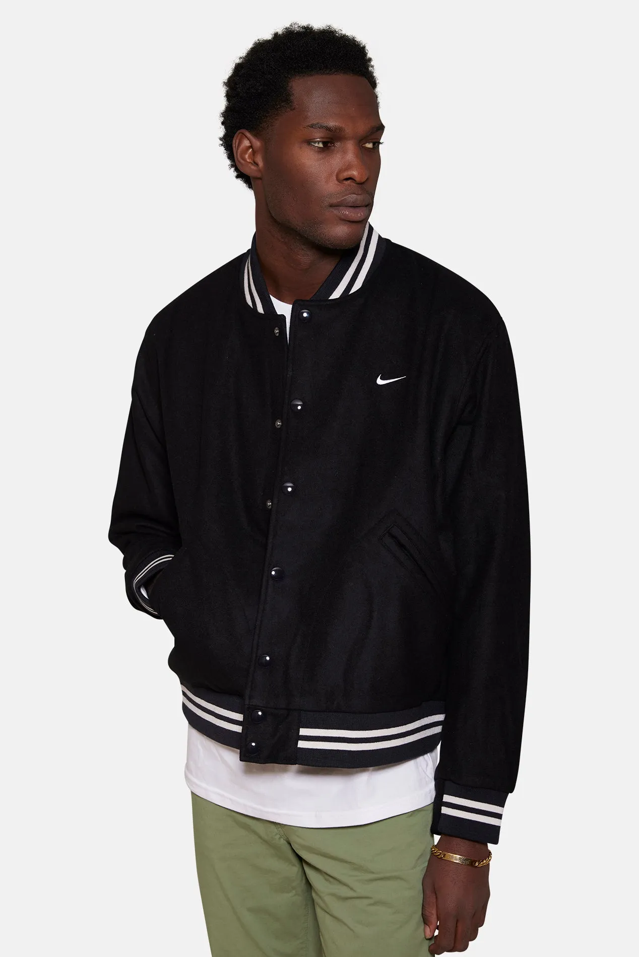 Authentics Varsity Jacket Black