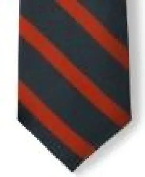 Bar Stripe Clip-On Uniform Ties- 6-Pack 707 Navy/Red