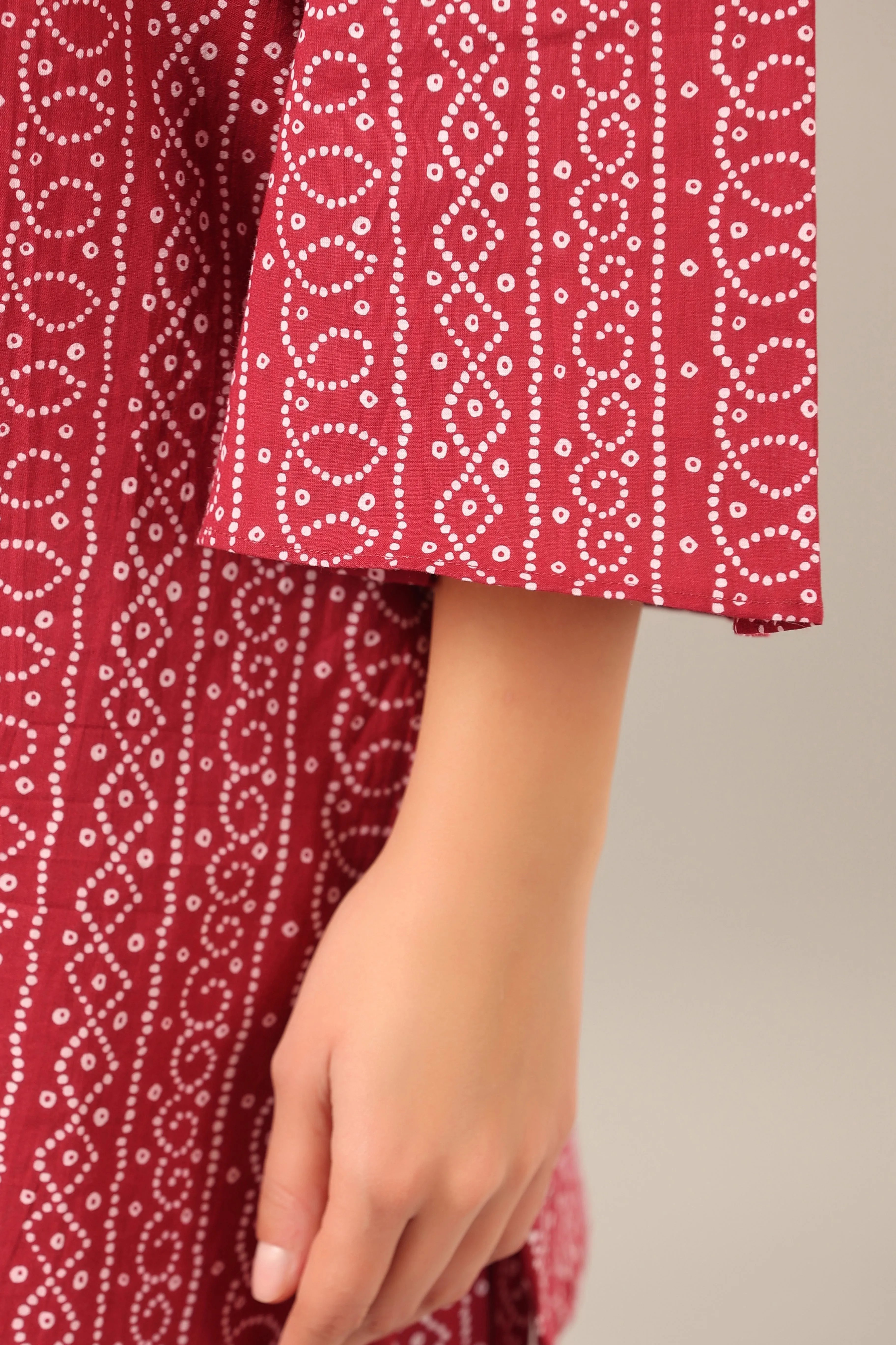 Bhandej  on Maroon Lounge Co-ord Set
