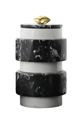 Black and White Marble Jar | Liang & Eimil Chalton