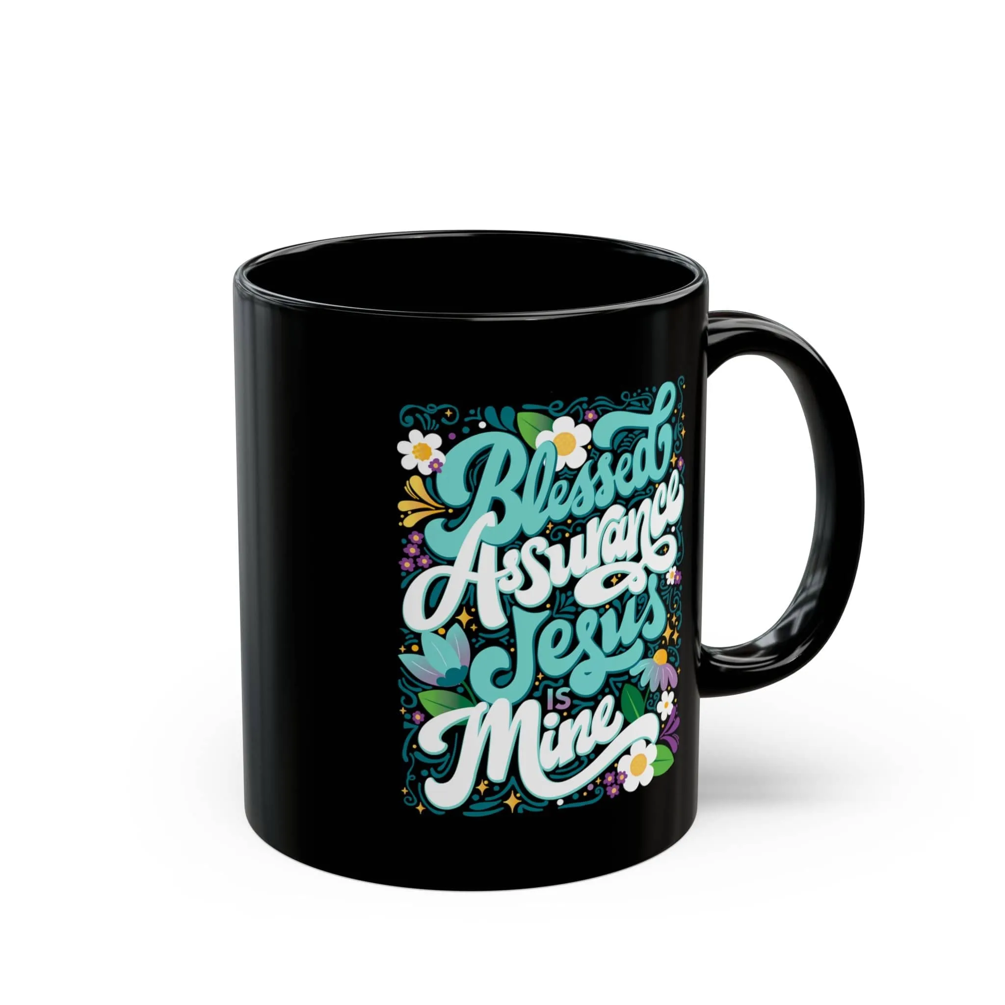 Blessed Assurance 11oz Black Mug