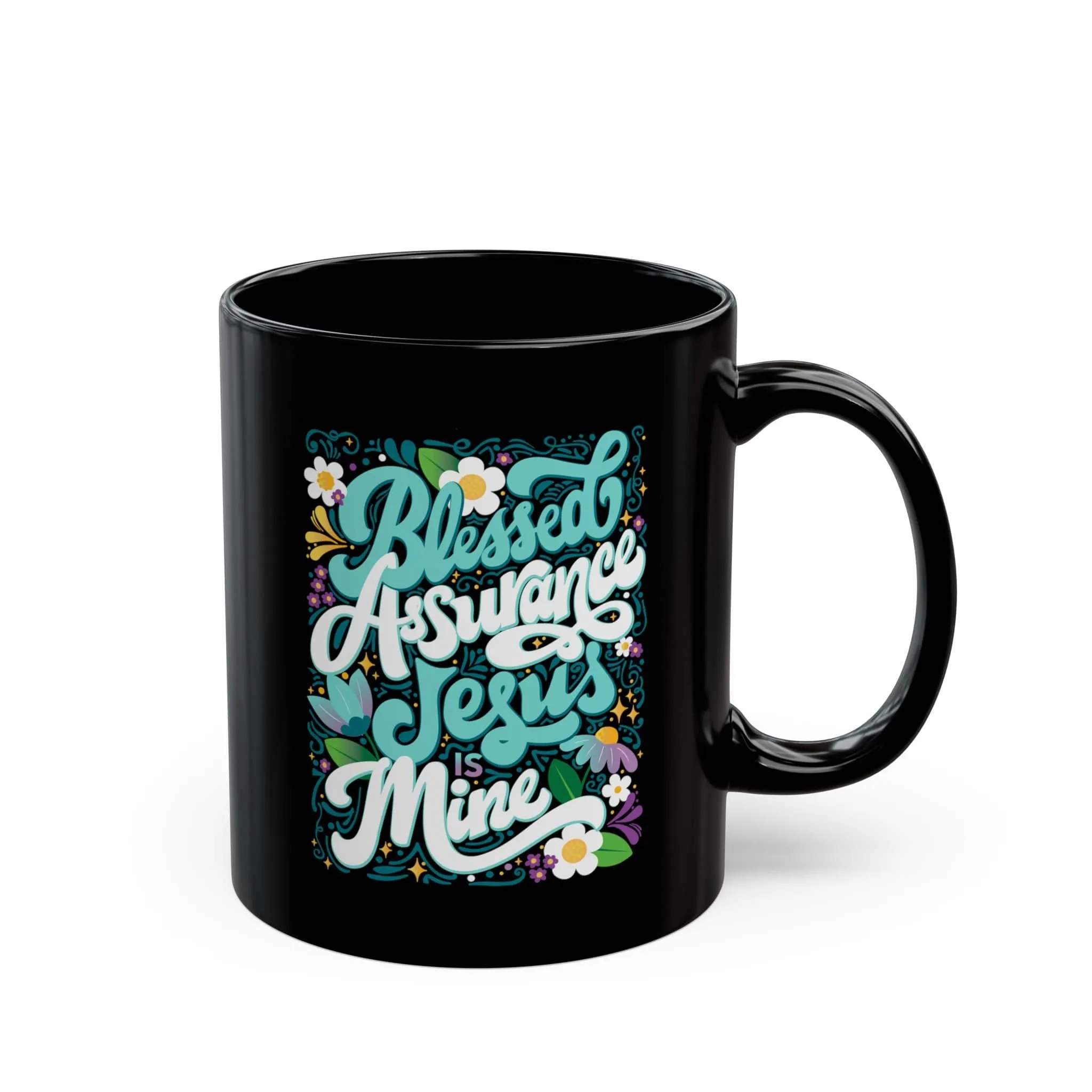 Blessed Assurance 11oz Black Mug