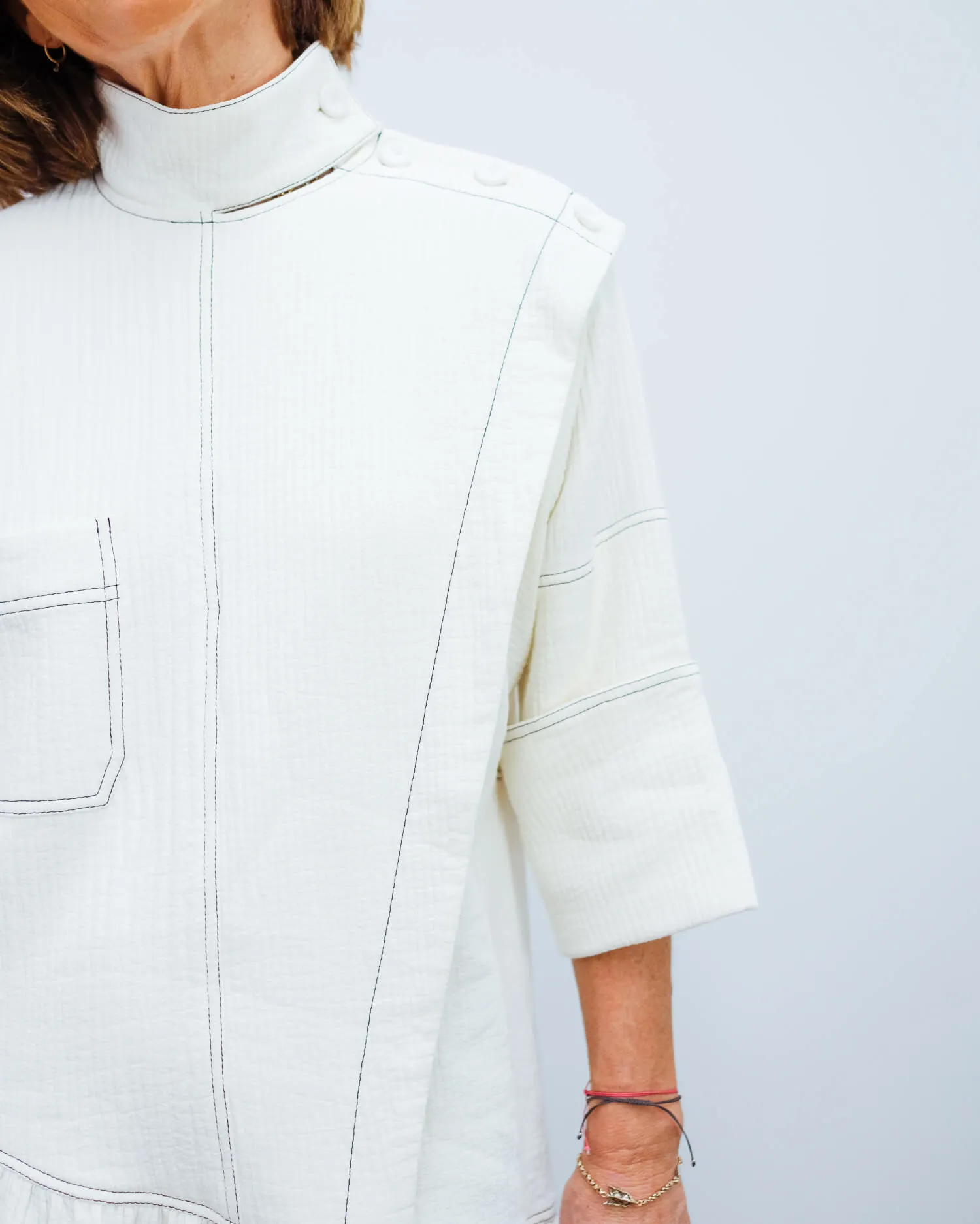 BMB Cacalia dress in soft white