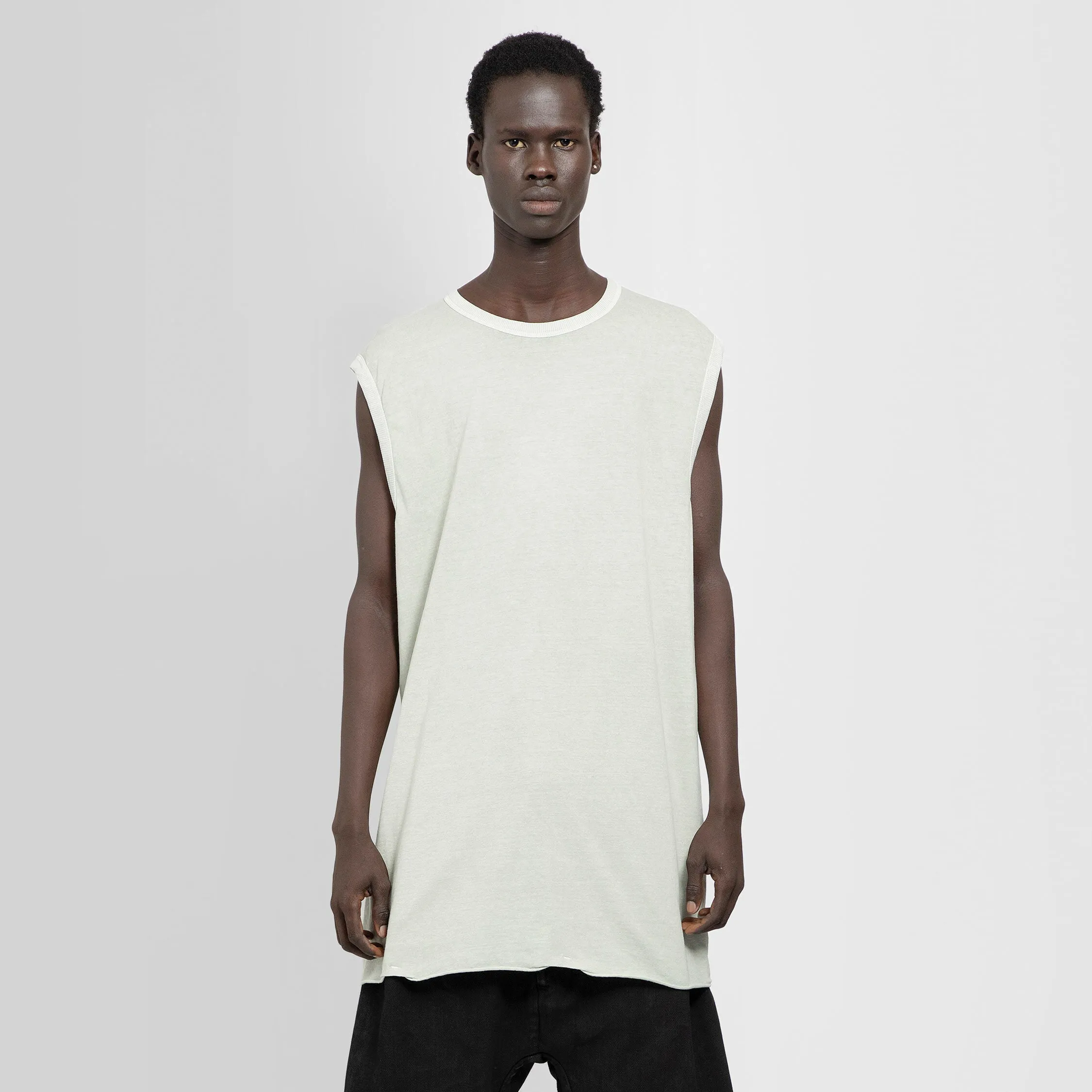 BORIS BIDJAN SABERI MAN GREY T-SHIRTS & TANK TOPS