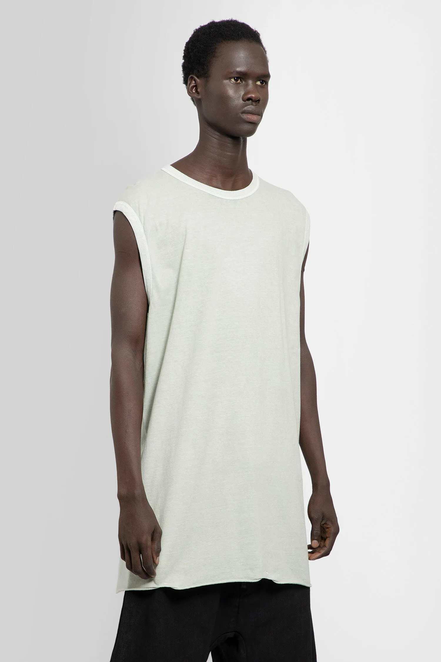 BORIS BIDJAN SABERI MAN GREY T-SHIRTS & TANK TOPS