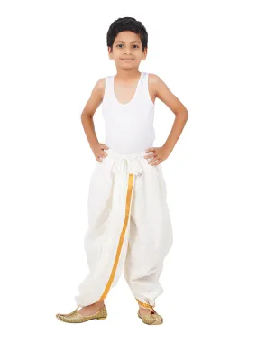 Boys Cotton Panchakacham Cream