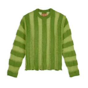 Brain Dead - Men's Fuzzy Threadbare Sweater - (Green)