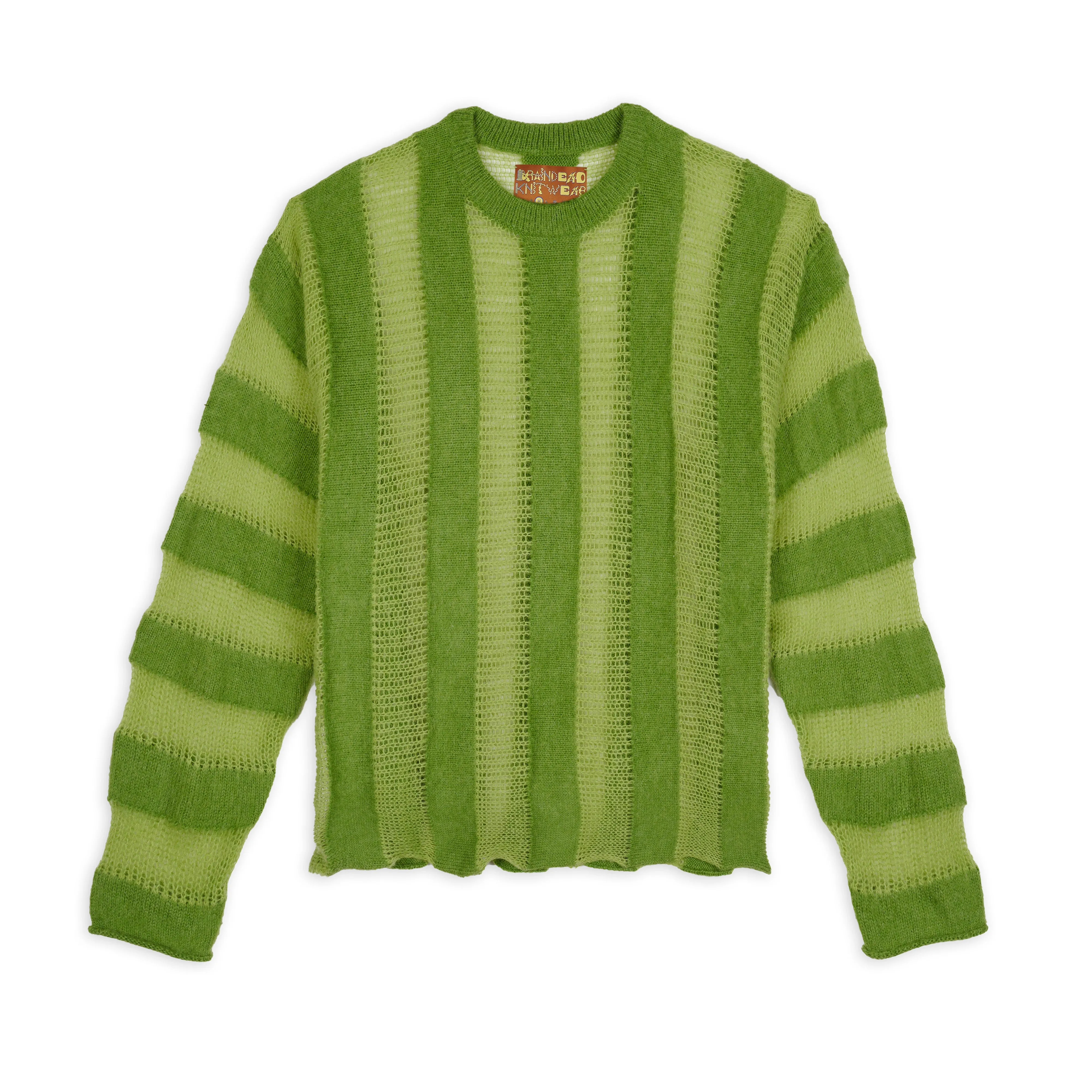 Brain Dead - Men's Fuzzy Threadbare Sweater - (Green)