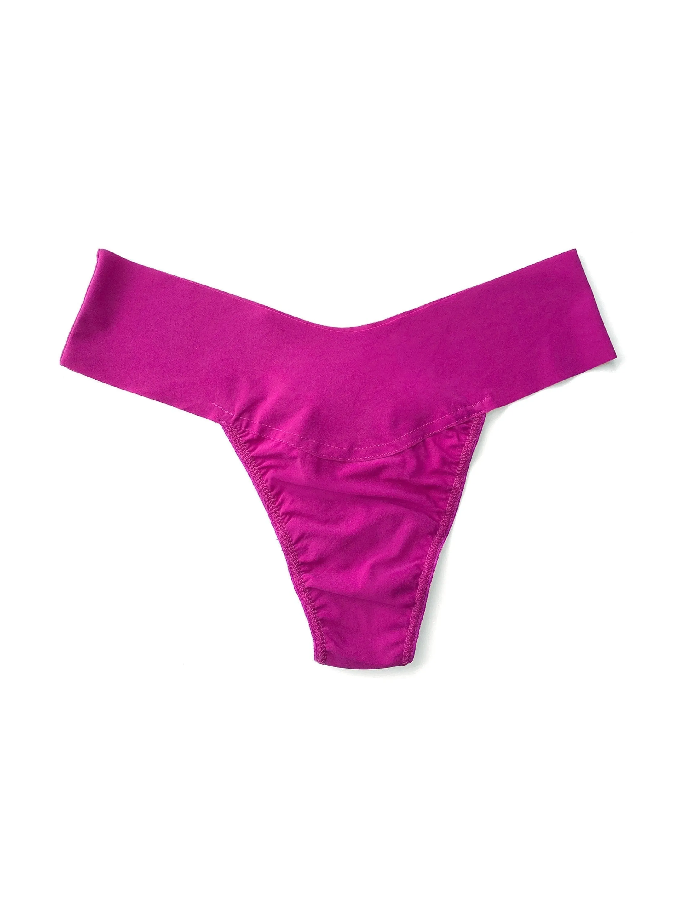 BreatheSoft® Natural Rise Thong Hot Fuchsia Pink