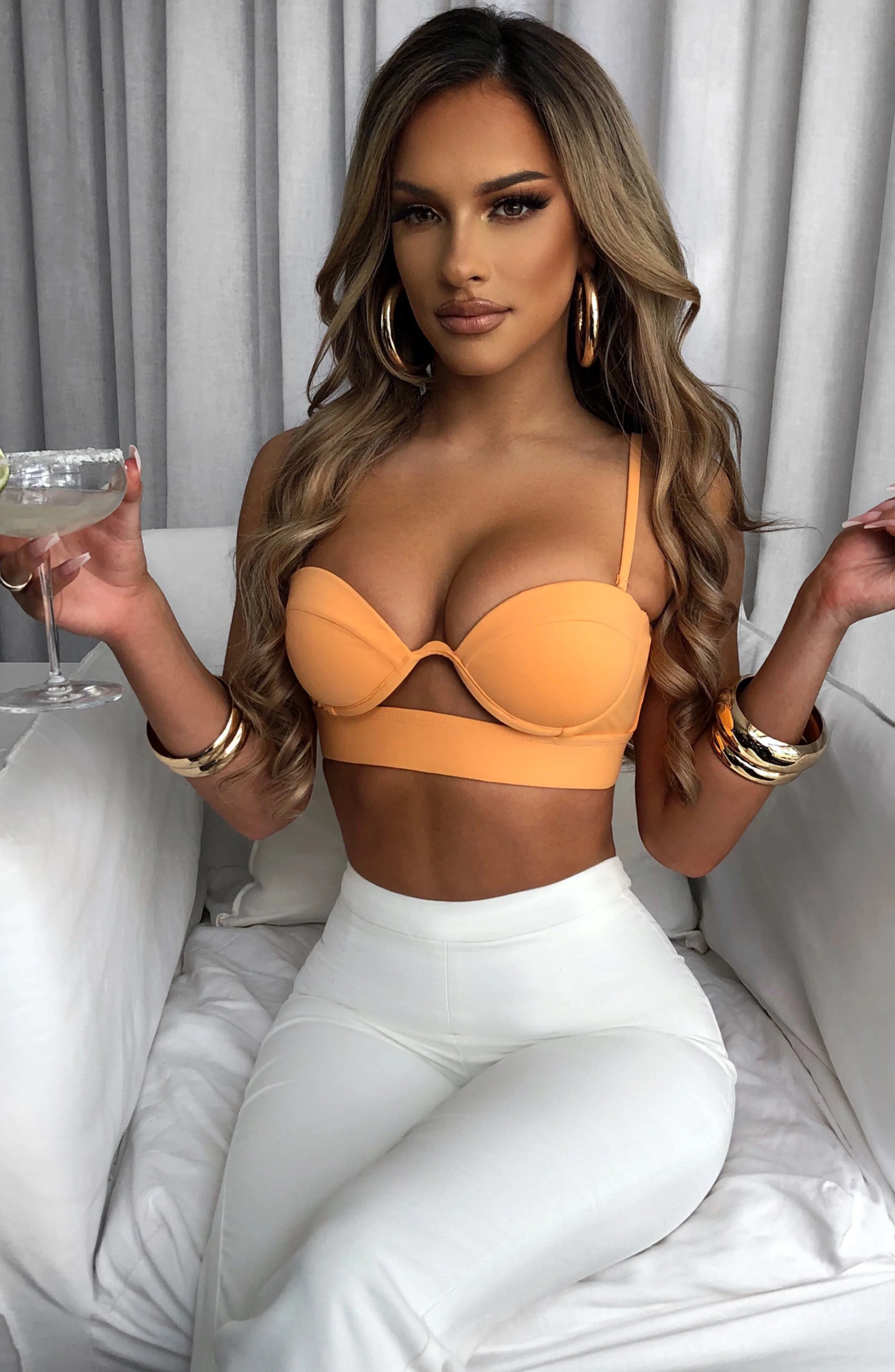 Brienna Top - Tangerine