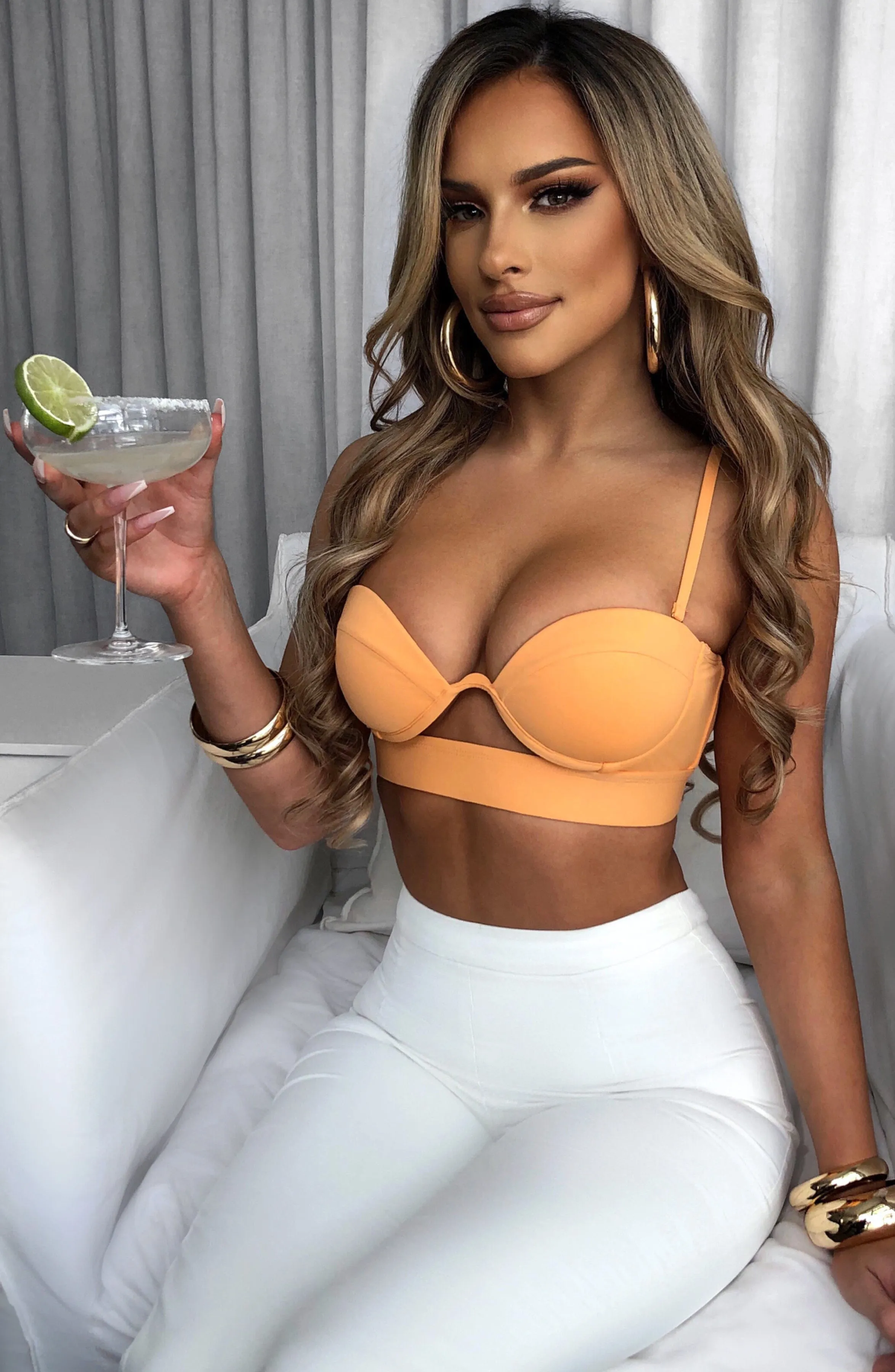 Brienna Top - Tangerine