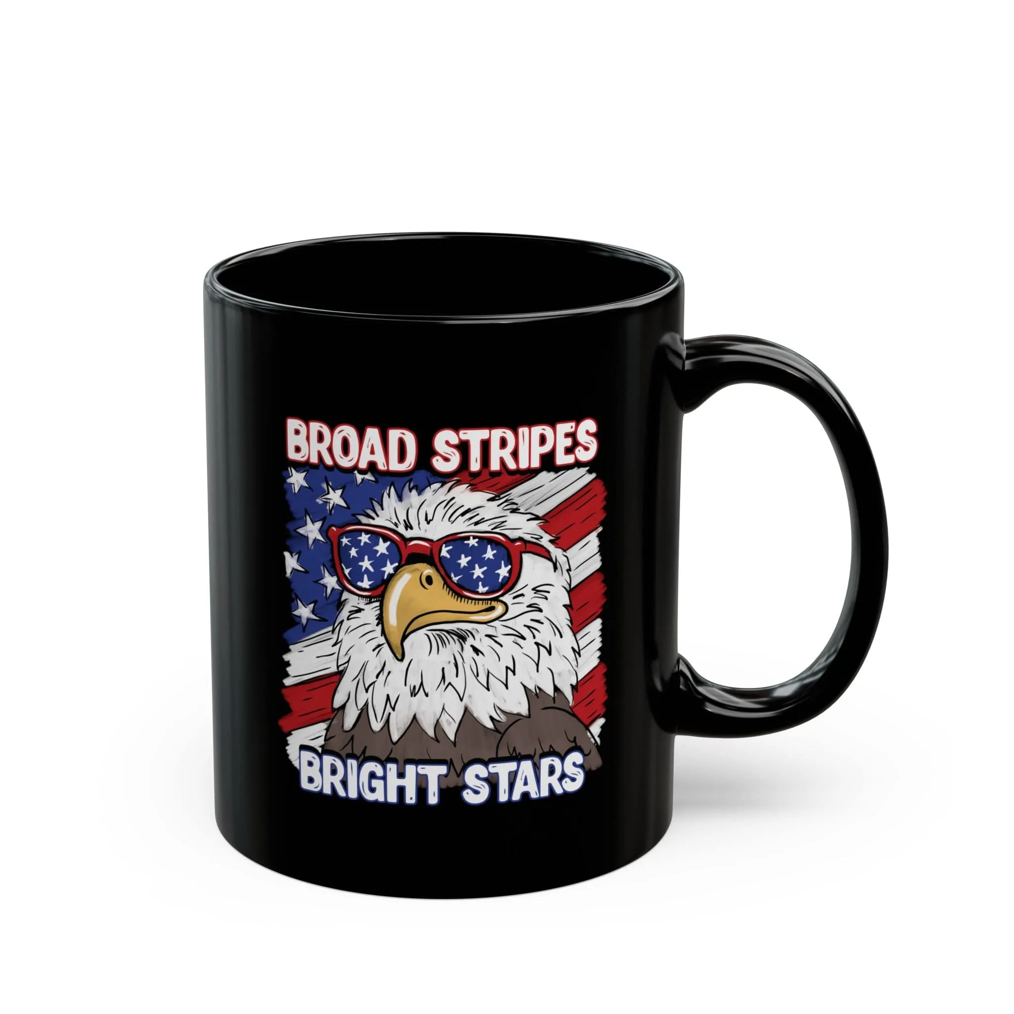 Bright Stars Eagle 11oz Black Mug