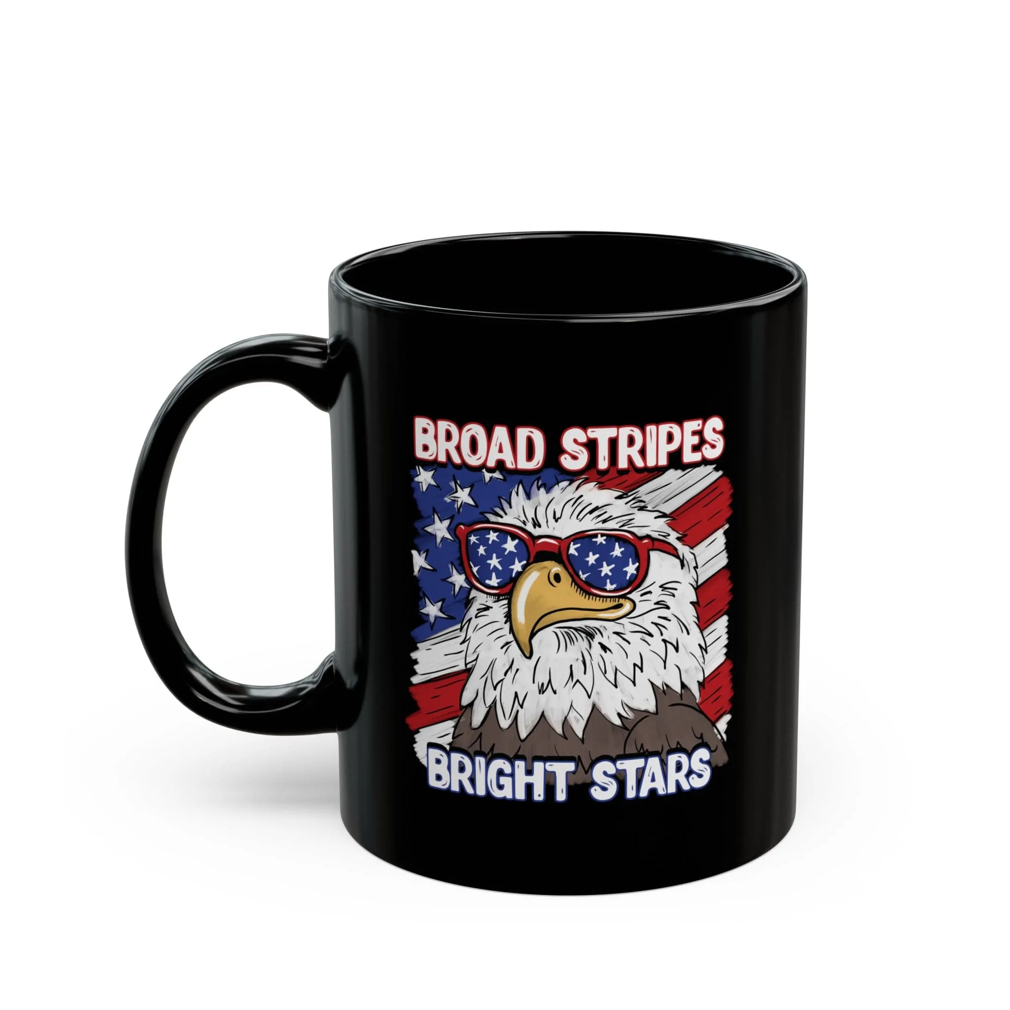Bright Stars Eagle 11oz Black Mug