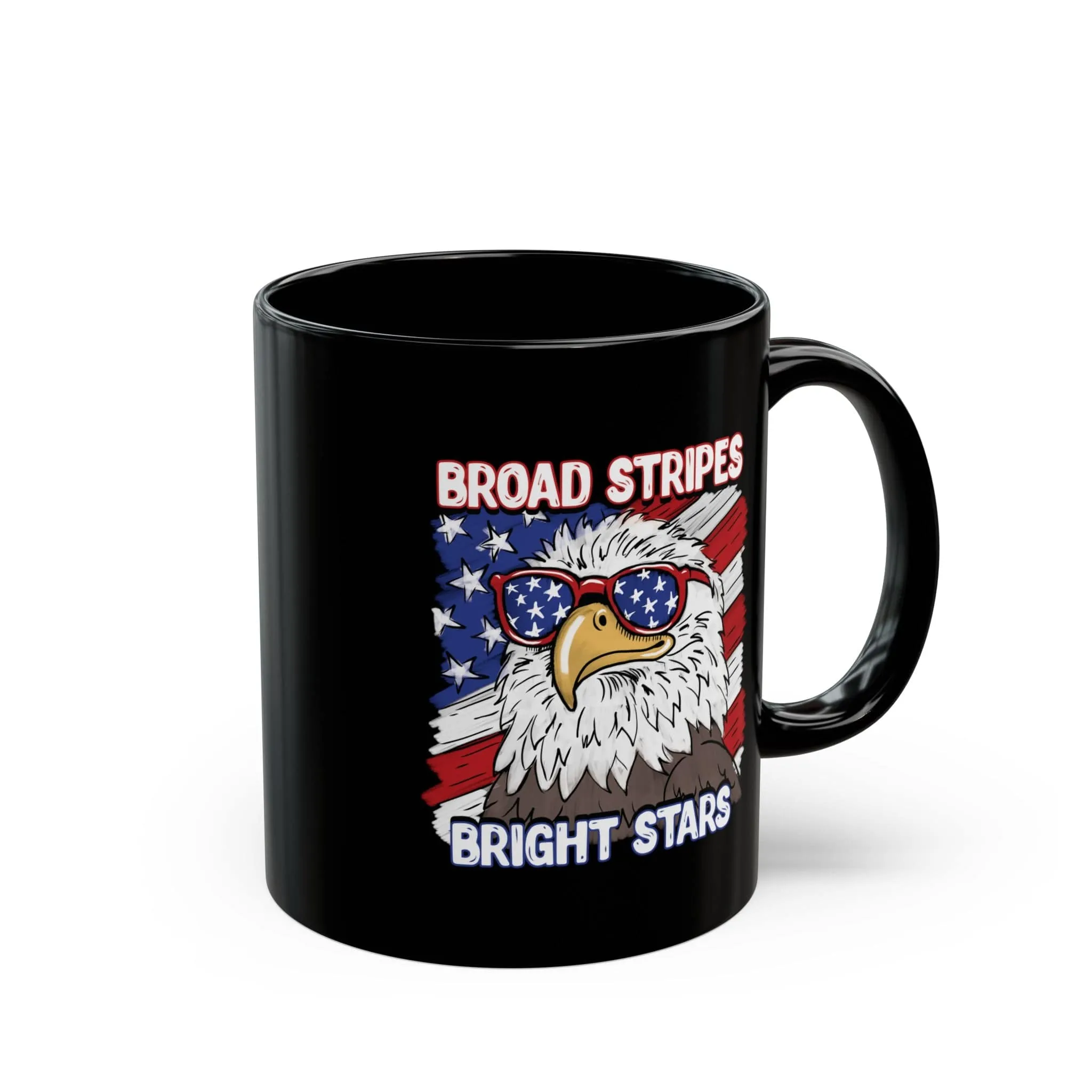 Bright Stars Eagle 11oz Black Mug