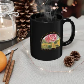 Broken Pieces 11oz Black Mug
